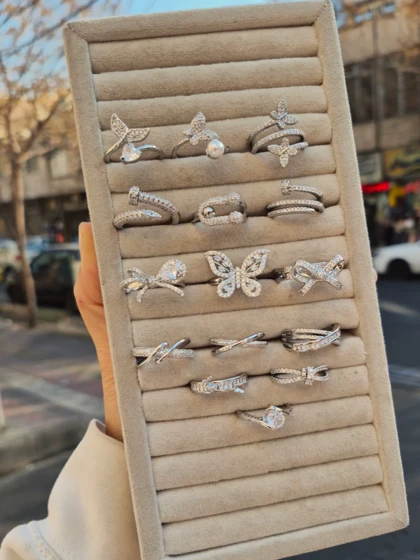 انگشتر جواهری فری سایز 15 مدل