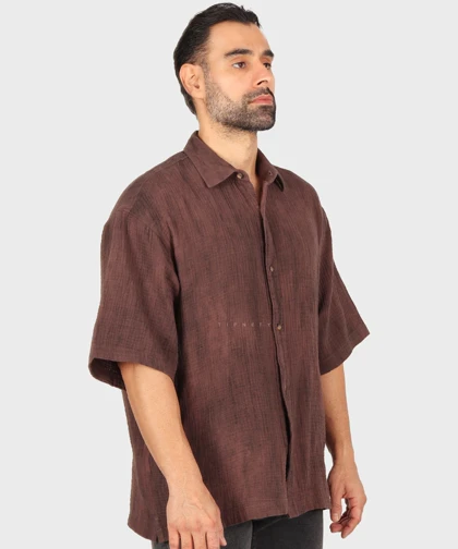 پیراهن باکسی مردانه آستین کوتاه 2683