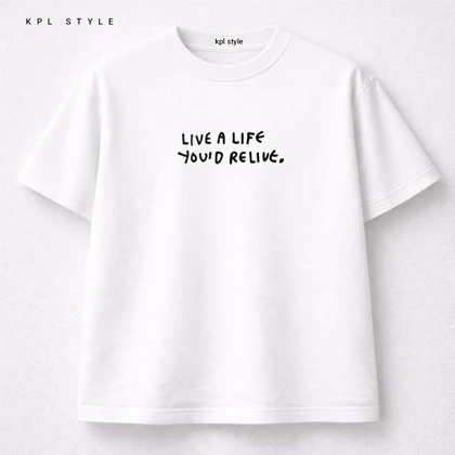 تیشرت سفید پنبه‌ای باکسی | تایپوگرافی مینیمال مناسب آقایان و خانم‌ها کد 1171