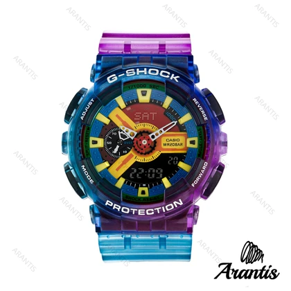 ساعت جی شاک GA110GB مردانه بنفش و آبی m-10007