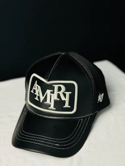 کلاه پشت توری AMIRI چرم 056
