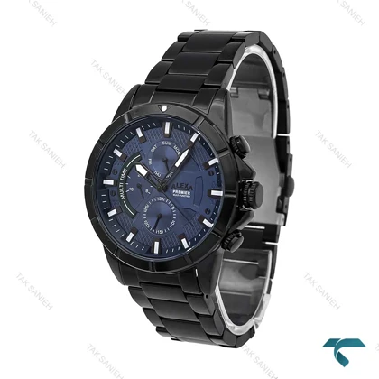 ساعت مردانه الکسا پریمیر A0104 تمام مشکی صفحه سرمه ای Alexa-6155-G