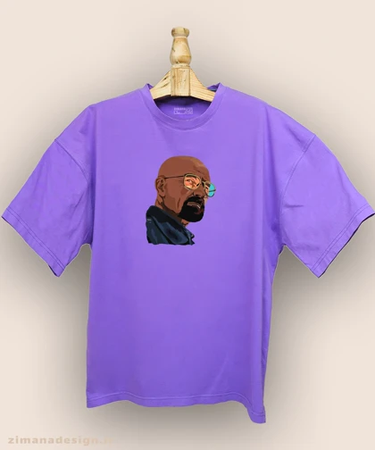 تیشرت لش مردانه و زنانه طرح بریکینگ بد شخصیت والتر وایت کد 883