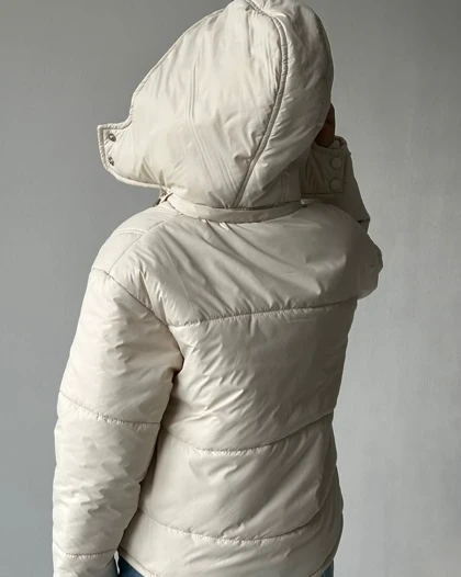 کاپشن کلاهدار کد 130077