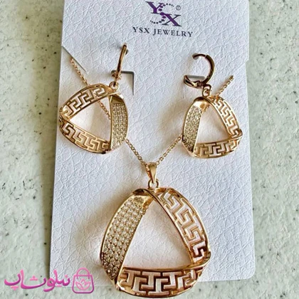 نیم ست زنانه YSX مدل ورساچه طلایی کد 8991
