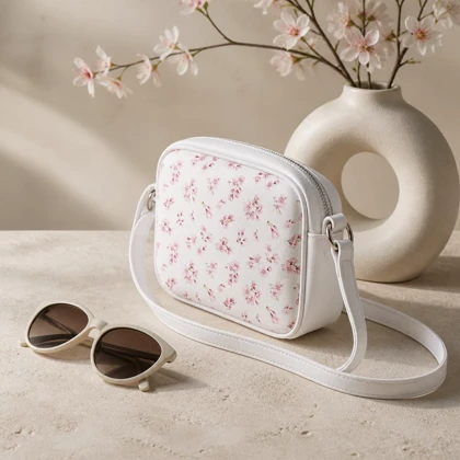 کیف دوشی گل‌گلی کد 5719