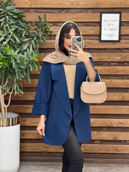 مانتو حصیری برش مثلثی