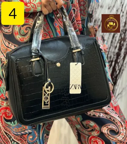 کیف دستی چرم زنانه چاپی زارا کد :1305