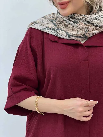 شومیز جلو بسته ارکیده