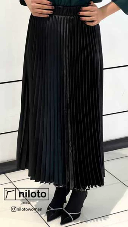 دامن پلیسه ساتن مجلسی (5500)