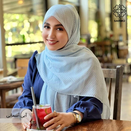روسری نخ پلیسه اکلیل