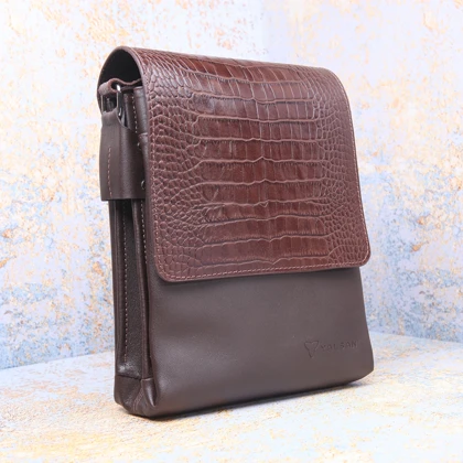 کیف دوشی مردانه چرم یلسان مدل رادمان کد 044-GC