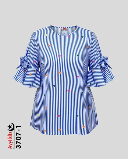 شومیز زنانه مجلسی سایز بزرگ کد 3707