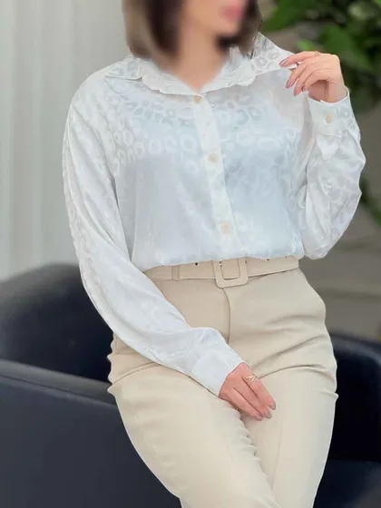 شومیز ساتن طرح پلنگی