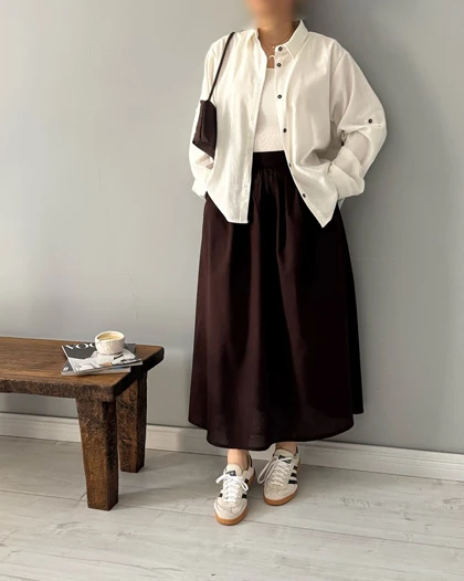 دامن Lilian (قهوه ای)