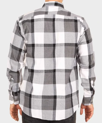 پیراهن مردانه پشمی سفید و مشکی 0152