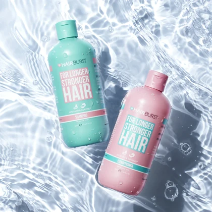 شامپو آواکادو و کوکونات هیربرست HAIRBURST آبی حجم 350 میل ضد ریزش و تقویت مو