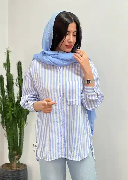 شومیز راه راه کد 4052