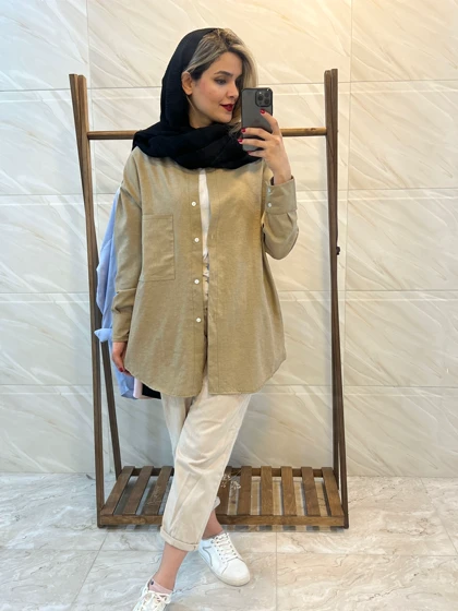 مانتو لینن ترمه ( دارای ایراد جزیی)