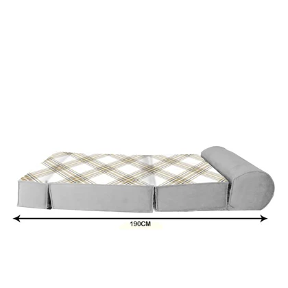 کاناپه تخت شو یک نفره کلاسیک چهارخونه مدل M1157