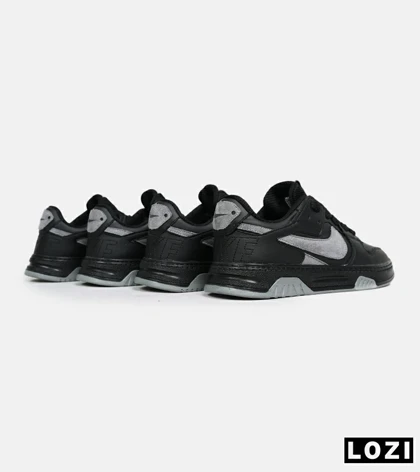 کفش کتانی بزرگ پا مشکی طوسی NIKE AIR FORCE