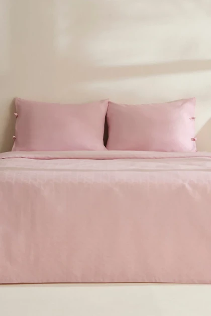 سرویس روتختی دو نفره Karaca Home مدل Sarra Britli Bambu - صورتی پودری