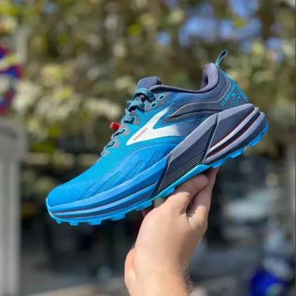 کفش روزمره مردانه بروکس مدل کسکادیا Cascadia 16 کیفیت مستر آبی