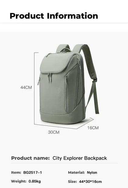 کوله پشتی اورجینال بنج مدل BANGE - BG2517-1 YELLOW