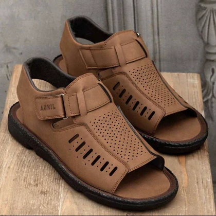 صندل جلوباز مردانه قهوه ای مدل Sany ویژه