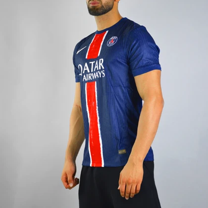 تیشرت فوتبالی پلیری پاری سن ژرمن مدل Nike-Dri Fit-496 سرمه ای