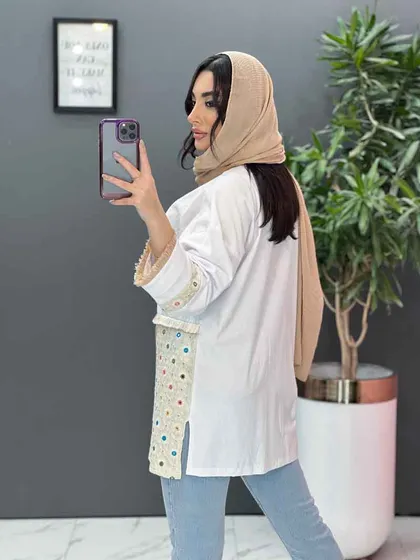 مانتو سنتی ریش دار