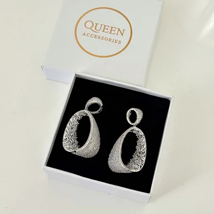 گوشواره زنانه طرح جواهر کد 850