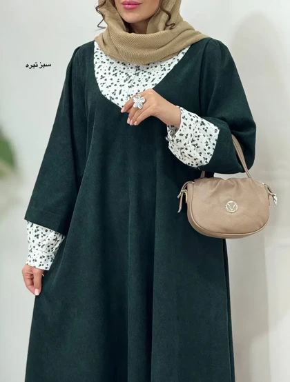 پیراهن مانتویی پاییزه نورین 5