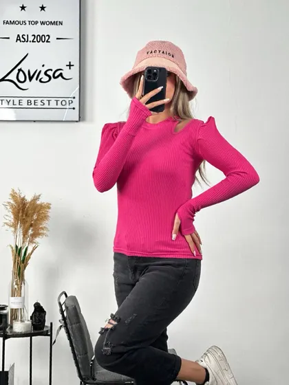 بلوز سرشونه چین اشکی