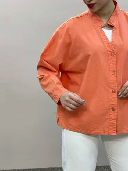 شومیز لینن باکسی 155 هیرو