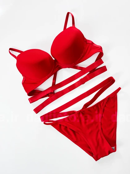 ست شورت و سوتین اسفنجی فنر دار فانتزی