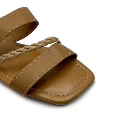 کفش صندل زنانه مدل sandal - 0020_Cognac