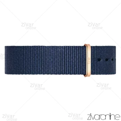 ساعت دنیل ولینگتون مردانه قاب رزگلد بند پارچه ای سرمه ای 103241