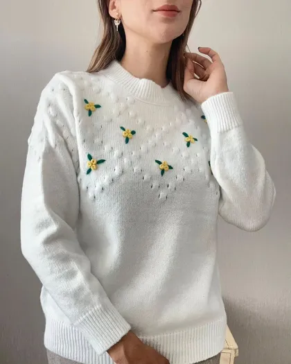 بلوز بافت گلدوزی