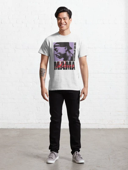 تیشرت لانگ 2PAC طرح Mama Appreciated Classic T-Shirt کد 190016