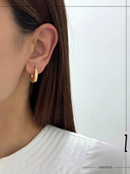 گوشواره زنانه حلقه‌ای نیمه ماه
