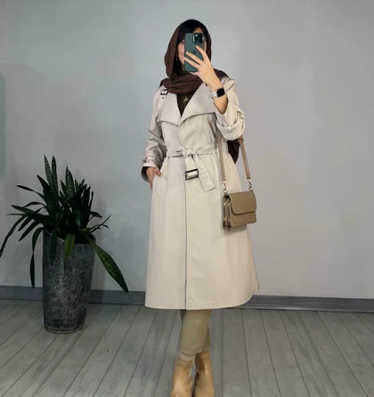 بارانی بلند ضد آب ژیکان