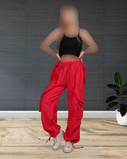 شلوار کارگو لینن 1223