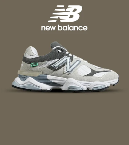 کفش کتانی مردانه و زنانه طوسی خاکستری NEW BALANCE 9060 مدل 7306
