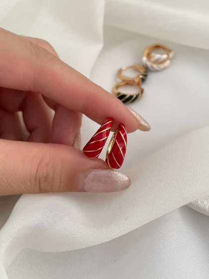 گوشواره میناکاری ژوپینگ