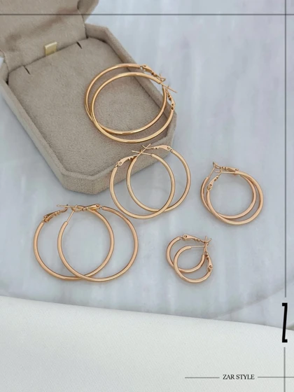 گوشواره حلقه‌ای خطی