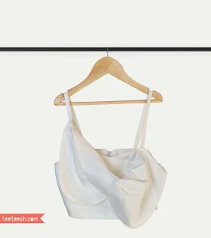 تاپ پاپیونی سفید