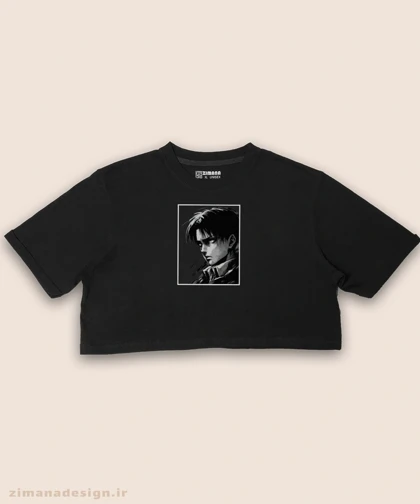کراپ زنانه طرح اتک آن تایتان شخصیت ارن نیگر کد 929