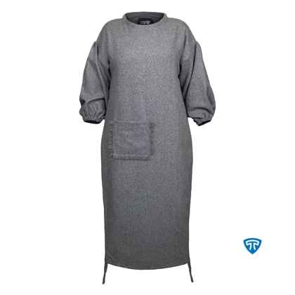 پیراهن زمستانه زنانه توییت طوسی