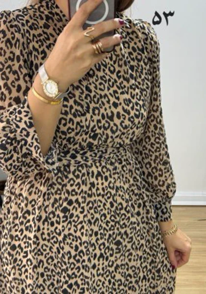 پیراهن حریر سرمه سری 20